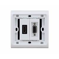 Sva Alt HDMI+VGA Dii - Dii Duvar Prizi
