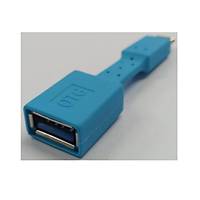 USB Type-C Yassı OTG Kablo - Mavi