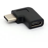 USB 3.1 Type-C 90 Derece Çevirici Aparat - Yan Açılı
