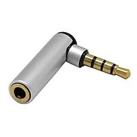 3.5 mm TRRS Stereo 90 Derece evirici Kaliteli - Gri