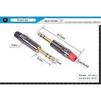 6.3 mm TRS Stereo Kaliteli Erkek Jack