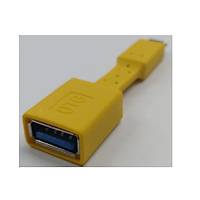 USB Type-C Yassı OTG Kablo - Sarı