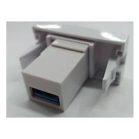 USB 3.0 Priz Modülü - 22.5X45 - Dişi - Dişi