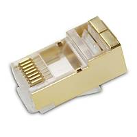 Cat. 6 RJ45 Toprakl Gold Konnektr