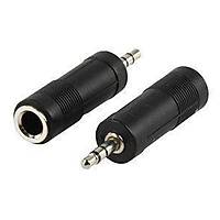 3.5 mm Erkek to 6.3 mm Dii Stereo evirici Siyah