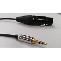 3.5 mm to XLR Dii Kaliteli Bilgisayar Mikrofon Kablosu 5 Metre