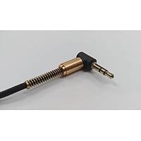 3.5 mm TRS Stereo Kulaklk oklayc 90 Derece Kablo - Sar