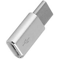 USB Type-C Erkek - Apple Lightning Dişi Çevirici - Gri