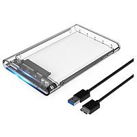 USB 3.0 2.5 in Harici Kutu effaf