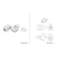 Cat. 6 RJ45 90 Derece Keystone Konnektr