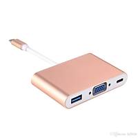 USB Type-C Giri - VGA k+USB 3.0+Type-C 3in1 evirici