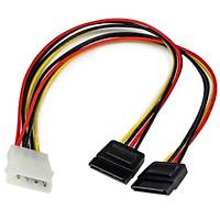 Molex to 2x SATA Power Kablo