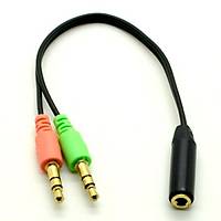MYKABLO 2E/1D Mikrofon-Kulaklık Ayırıcı Kablo