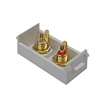 22.5x45 2x RCA Gold Kaliteli Audio Priz Modl