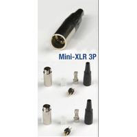 3 Pin Mini XLR Erkek Konnektör
