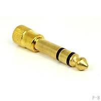 Stereo 6.3 mm Erkek - 3.5 mm Dii Gold evirici
