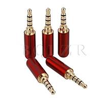 3.5 mm TRRS Stereo Erkek Kaliteli Slim Jack - Krmz