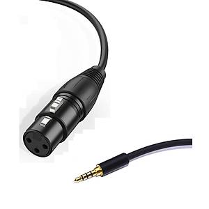 3.5 mm - XLR Kaliteli Cep Telefonu Mikrofon Kablosu 1.5 Metre