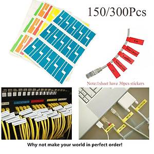 Kablo ��aretleme Etiketi Yap��kanl� - 300 Adet