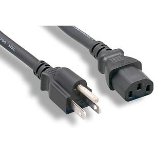 3x0.75 mm Amerikan Fi�li Power Kablosu 1.5 Metre