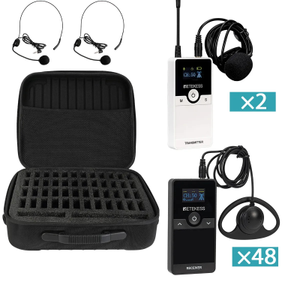 Retekess Tur Rehber Sistemi 2 Verici (Transmitter) + 48 Al�c� (Receiver)