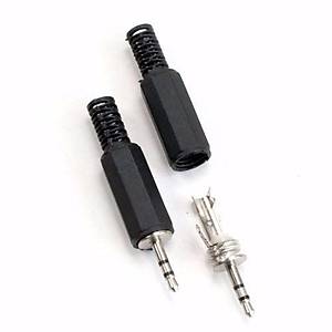 2.5 mm Plastik Stereo Erkek Jack - 10 Adet
