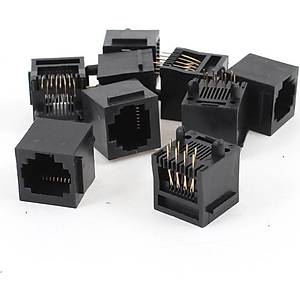 RJ45 Di�i Kart Tipi 180 Derece Dik Soket