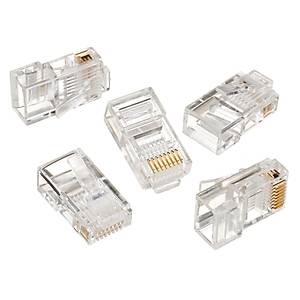 8P/8C Cat. 6 RJ45 Ethernet Plug - 100 Adet