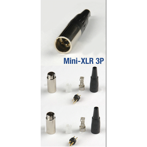 3 Pin Mini XLR Erkek Konnekt�r