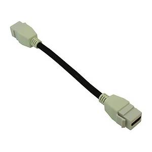 HDMI Di�i - Di�i Beyaz Keystone Ara Kablo - 20 cm