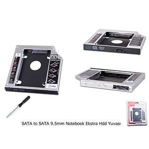 9.5mm Notebook Ekstra SATA HDD Yuvas�