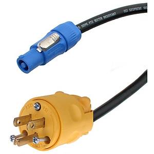 PowerCon Erkek - Amerikan Elektrik Fi�i Erkek Kaliteli Kablo 5 Metre