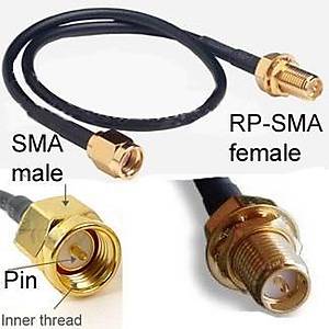 RP SMA Di�i to SMA Erkek Kablo 50 cm