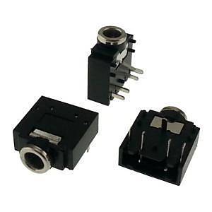 3.5 mm TRS Stereo Kart Tipi Di�i Jack - Yatay Soket