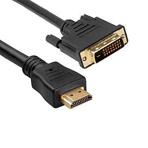 HDMI to 24+1 DVI Kablo 1.8 Metre