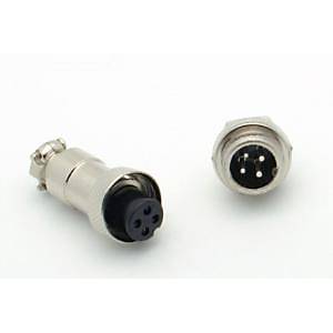 M12 4 Pin Konnekt�r Erkek+Di�i
