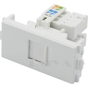 22.5x45 Cat. 6 RJ45 90 Derece Kapakl� Keystone - 10 Adet
