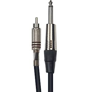 1x RCA to 1x 6.3 mm Erkek Mono Ses Kablosu 3 Metre