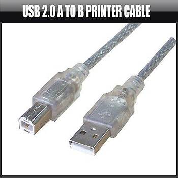 USB 2.0 Yazc Tarayc Kablosu 3 Metre