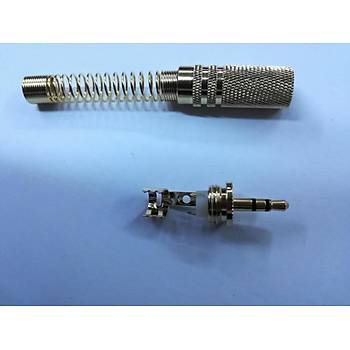 3.5 mm Stereo Erkek Gold Jack Geni Yayl