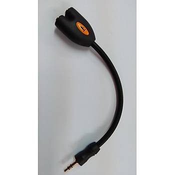 MYKABLO 3.5 mm TRS Stereo oklayc Kablo - Siyah