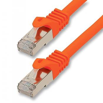 Cat. 7 Kaliteli Network Patch Kablo 15 Metre - Turuncu