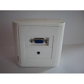 VGA+Audio S�va �st� Duvar Prizi