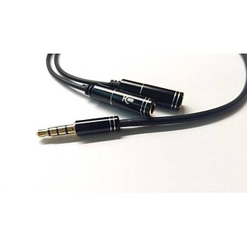 MYKABLO 1E/2D Kaliteli Mikrofon-Kulaklk Ayrc Kablo