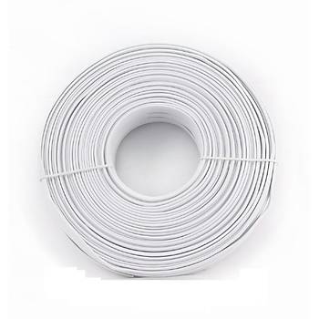 6'l Yass Gri Telefon Kken Kablo - 100 Metre