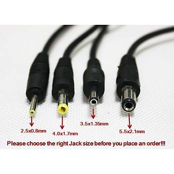 4.0x1.7 mm Erkek DC Jack