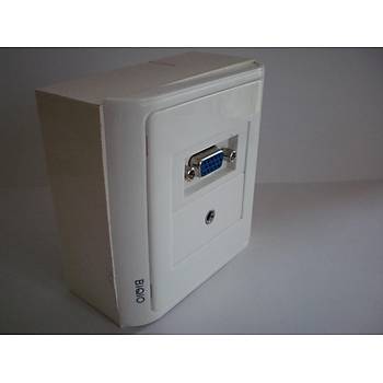 VGA+Audio S�va �st� Duvar Prizi