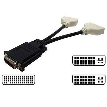DMS-59 Pin DVI to 2x 24+5 DVI evirici Splitter Kablo