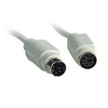 6 Pin Mini Din PS/2 Erkek - Di�i Uzatma Kablosu 4.5 Metre