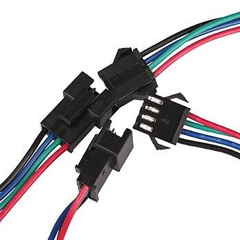 4 Pin Erkek+Dii DC Kablo